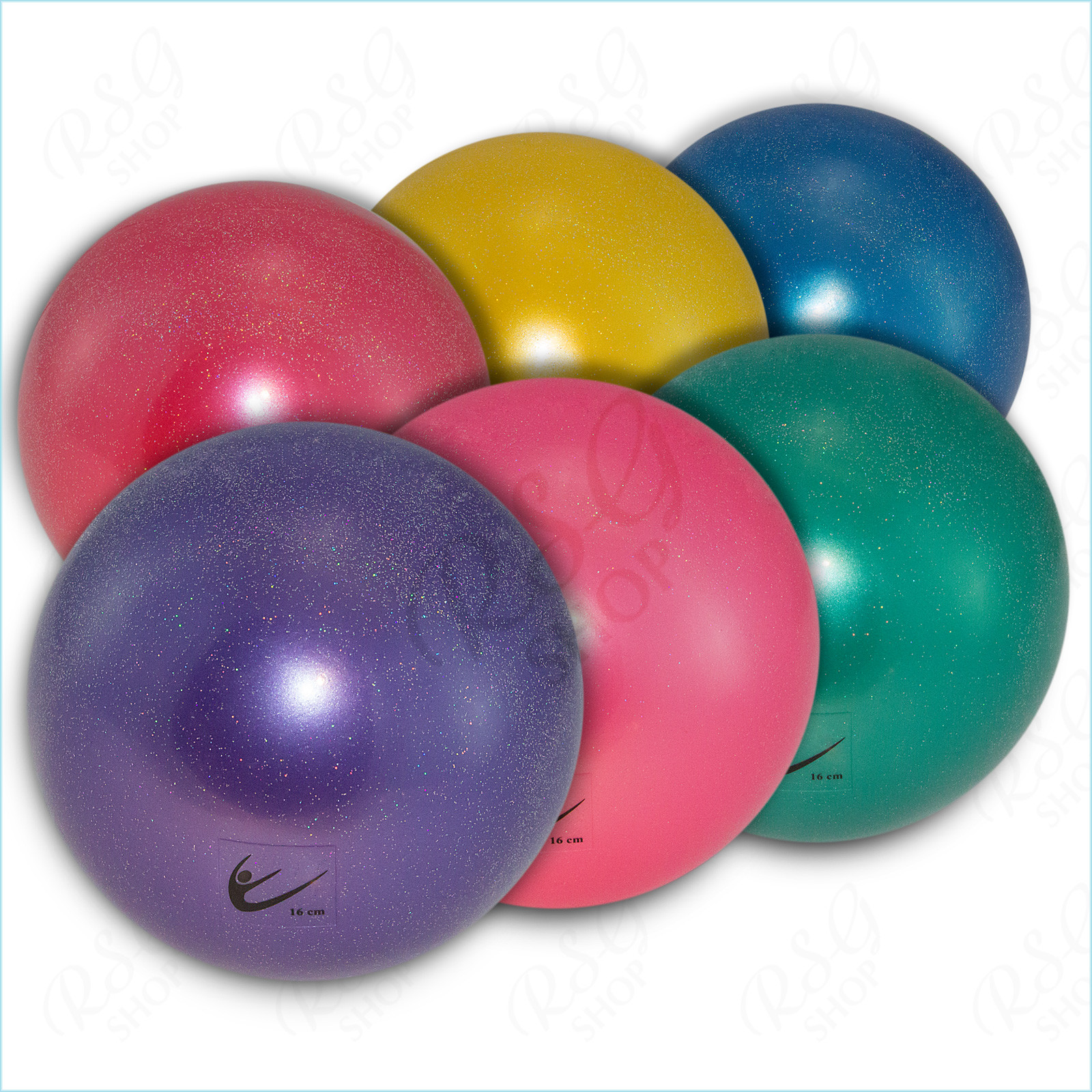 Ballon Tuloni Glitter 16 cm pour la gymnastique rythmique